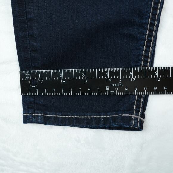 Silver Jeans Womens 31x31 Blue Dark Wash Suki Mid Super Skinny Flap Pocket - Picture 14 of 14